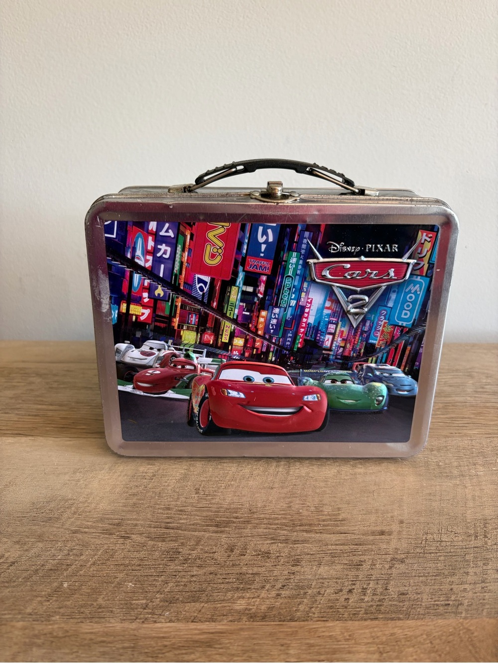 Disney Pixar Cars 2 Collectible Aluminum Lunch Box **Rare** DMR Exclusive